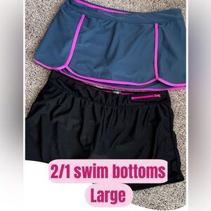 2/1 Swim Bottoms Black & Gray